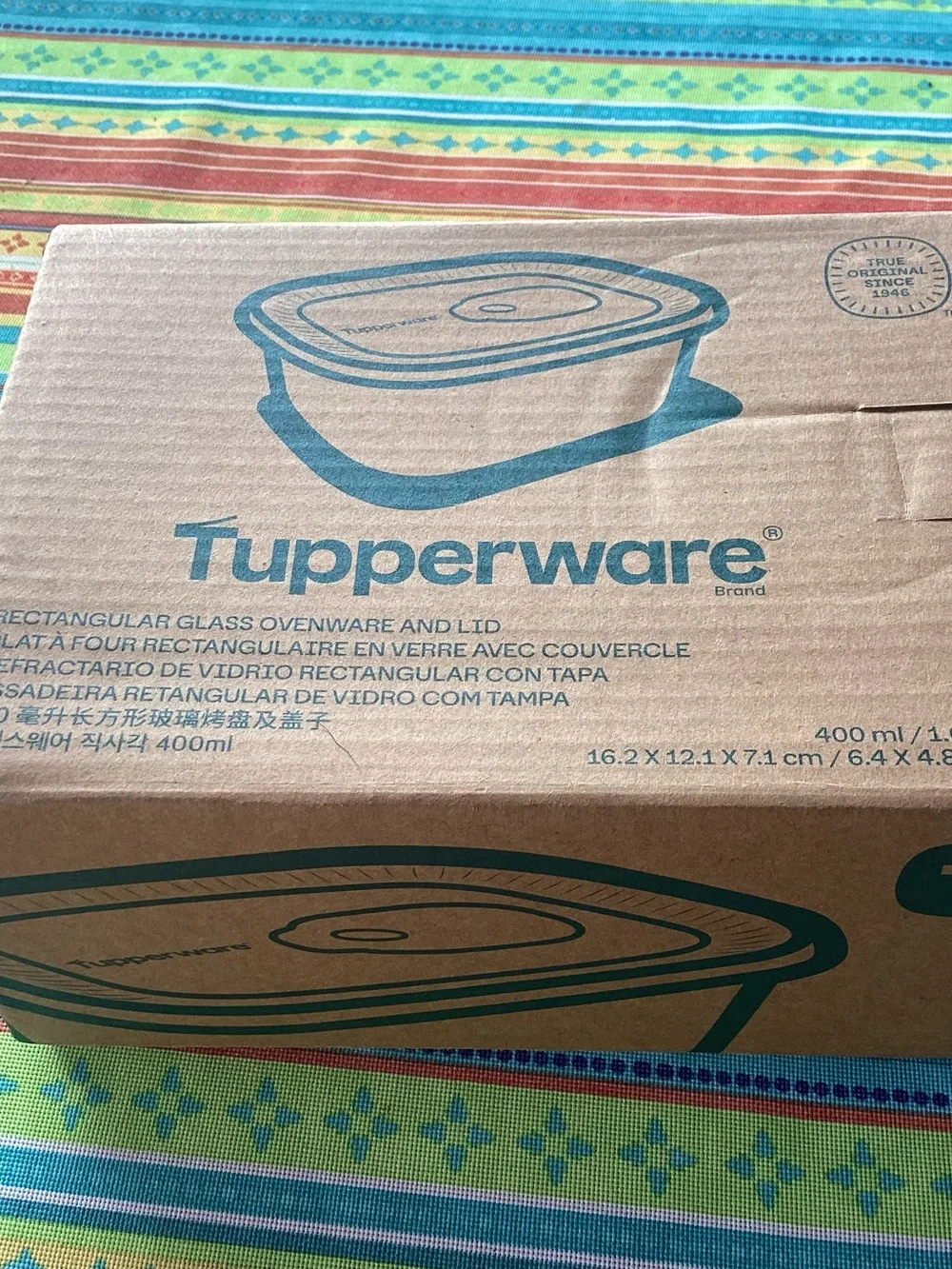Tupperware Voila Glass Rectangular Mini Glass Ovenware and Lid